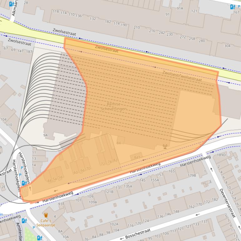 Kaart van postcodegebied 2587SM.