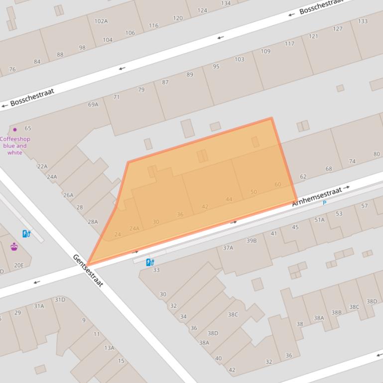 Kaart van postcodegebied 2587SV.