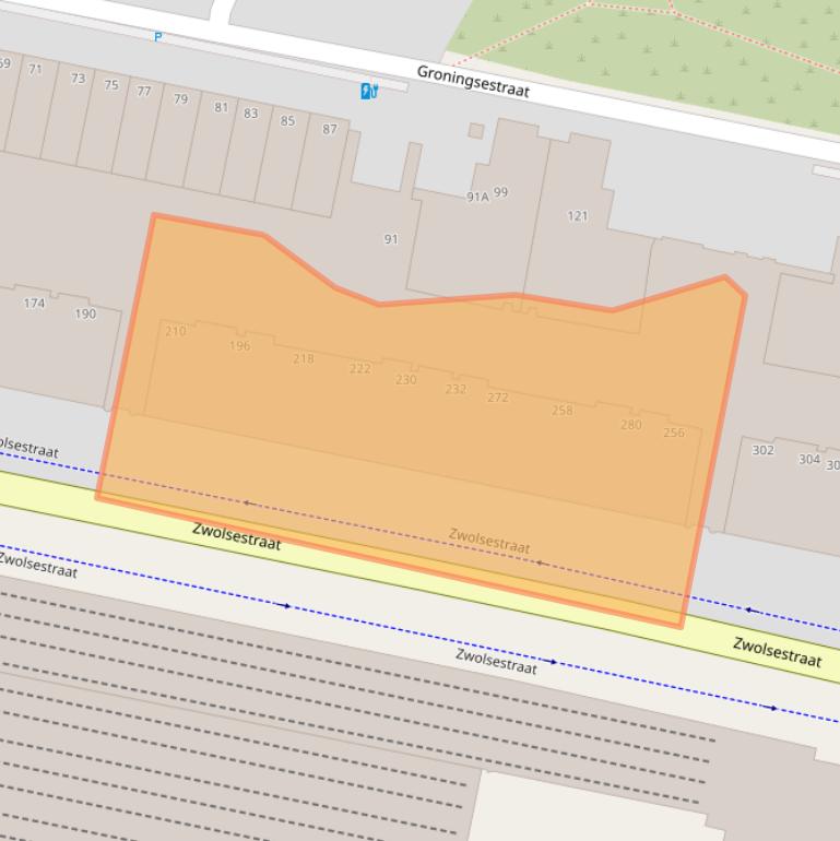 Kaart van postcodegebied 2587WC.