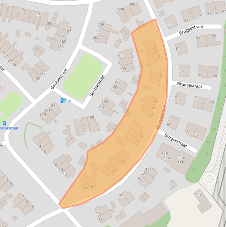 Kaart van postcodegebied 2587XV.