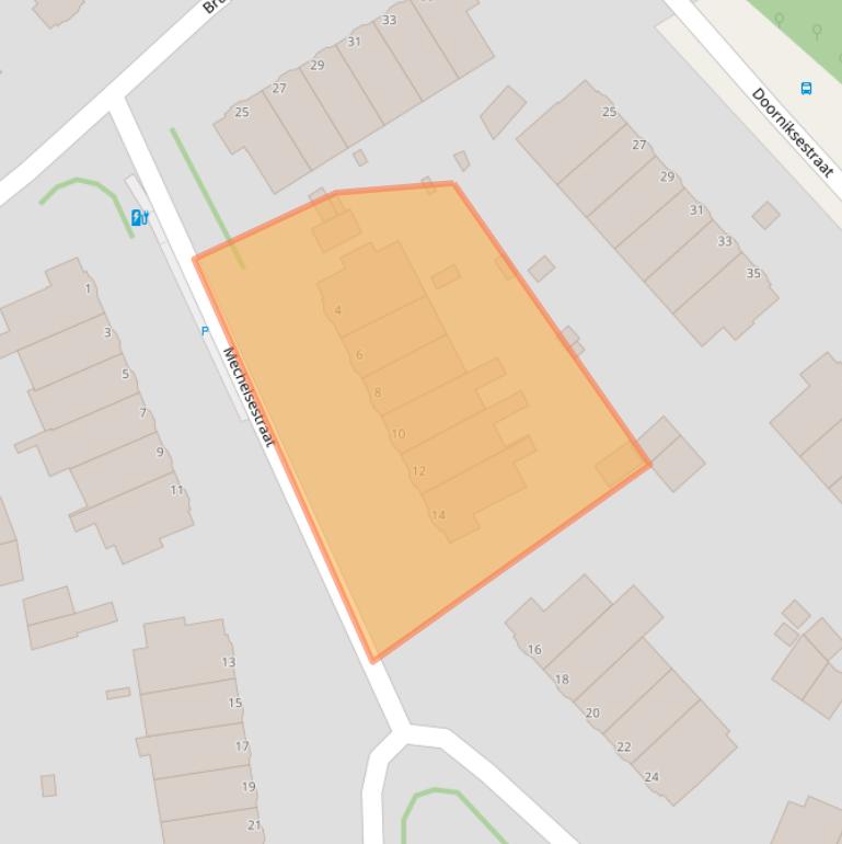 Kaart van postcodegebied 2587XX.