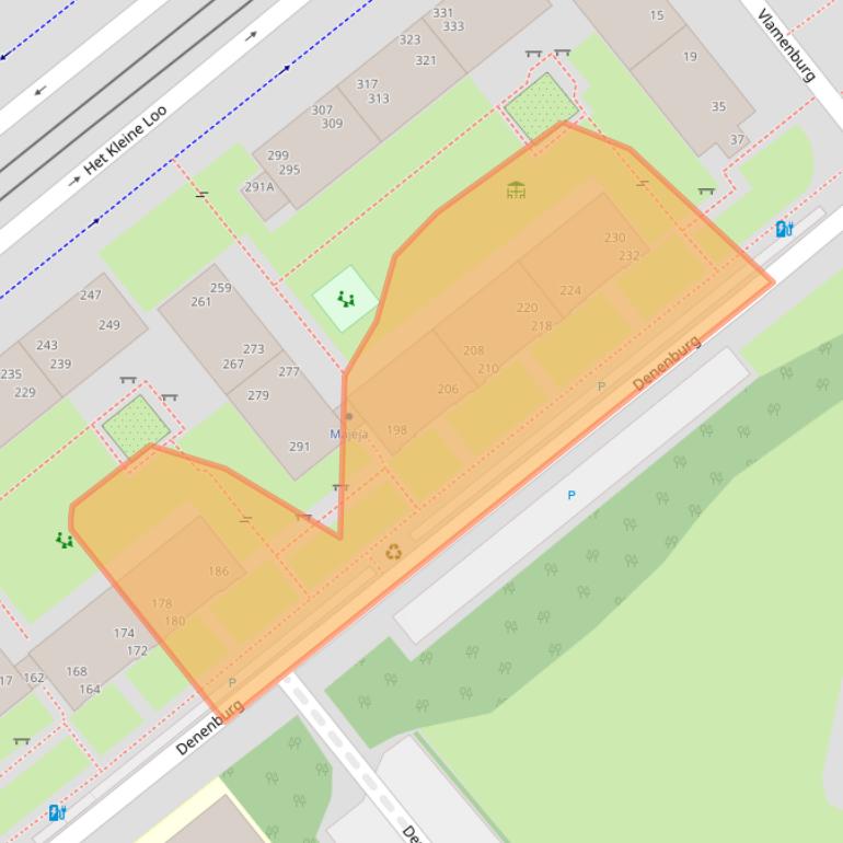 Kaart van postcodegebied 2591AG.