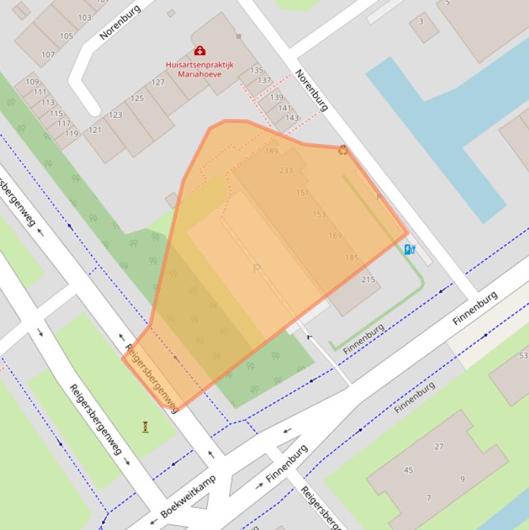 Kaart van postcodegebied 2591AL.