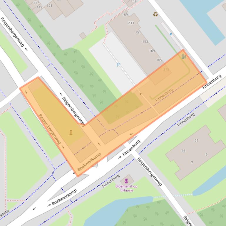 Kaart van postcodegebied 2591AM.