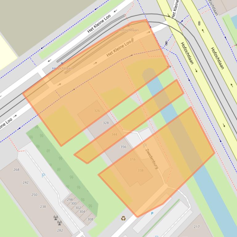 Kaart van postcodegebied 2591BN.
