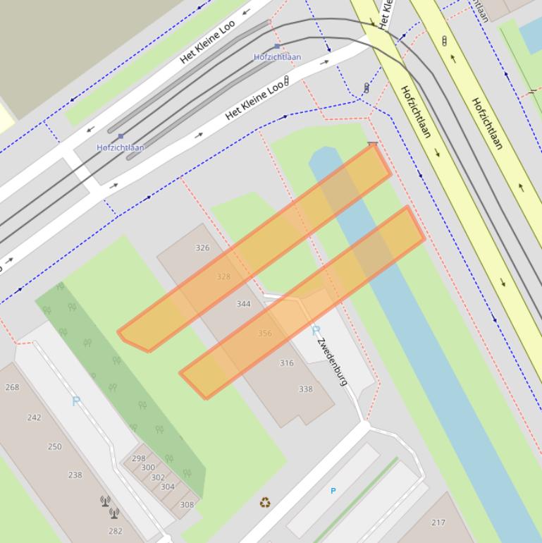 Kaart van postcodegebied 2591BP.