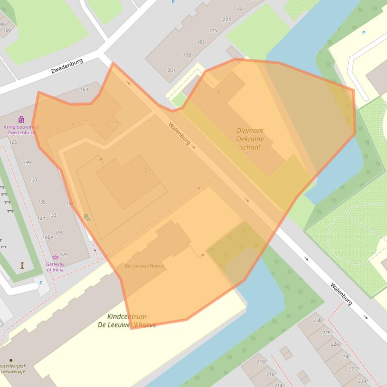 Kaart van postcodegebied 2591BR.