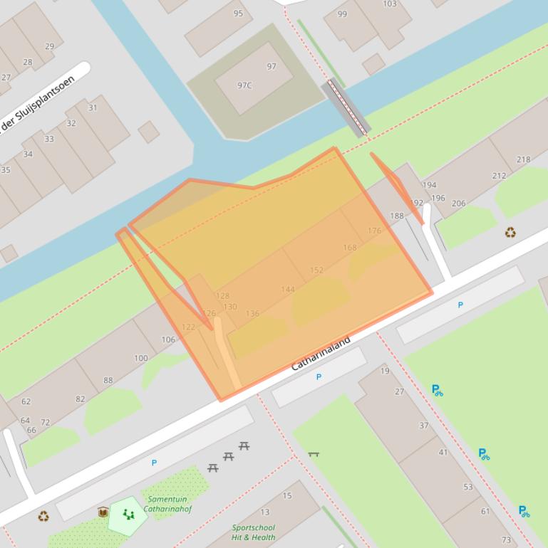 Kaart van postcodegebied 2591CR.