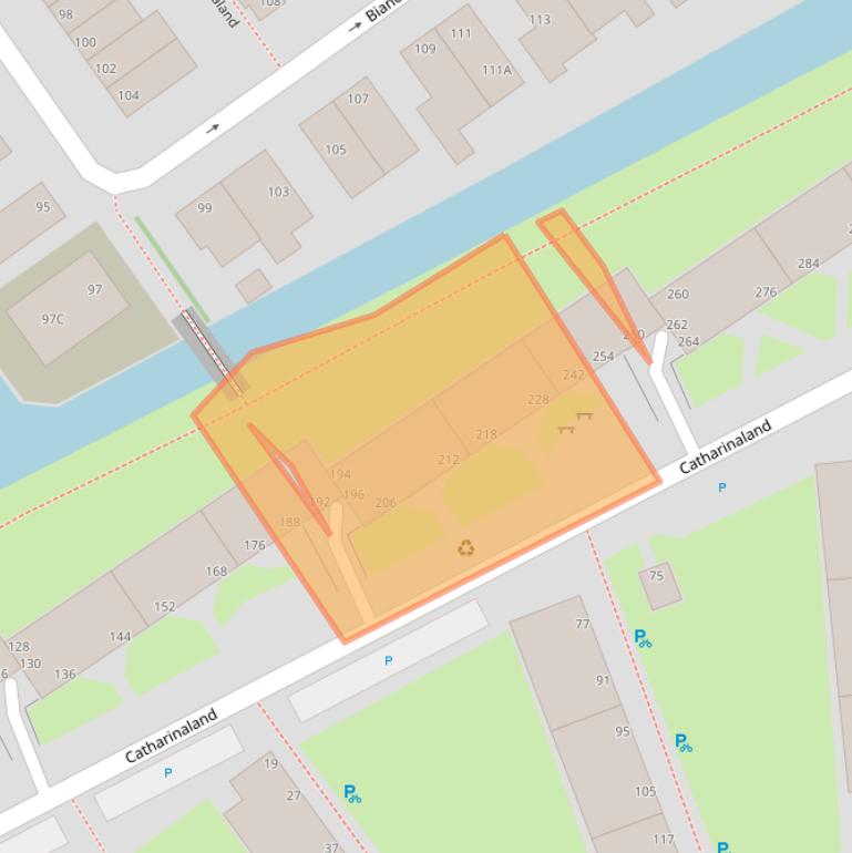 Kaart van postcodegebied 2591CS.