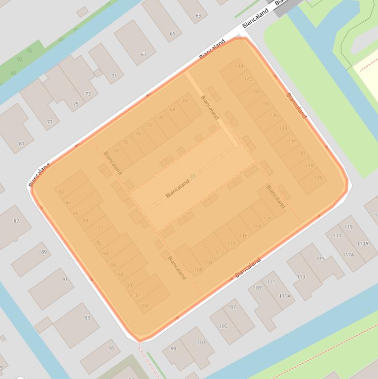 Kaart van postcodegebied 2591DB.