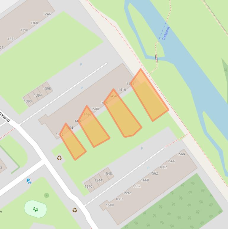 Kaart van postcodegebied 2591EG.