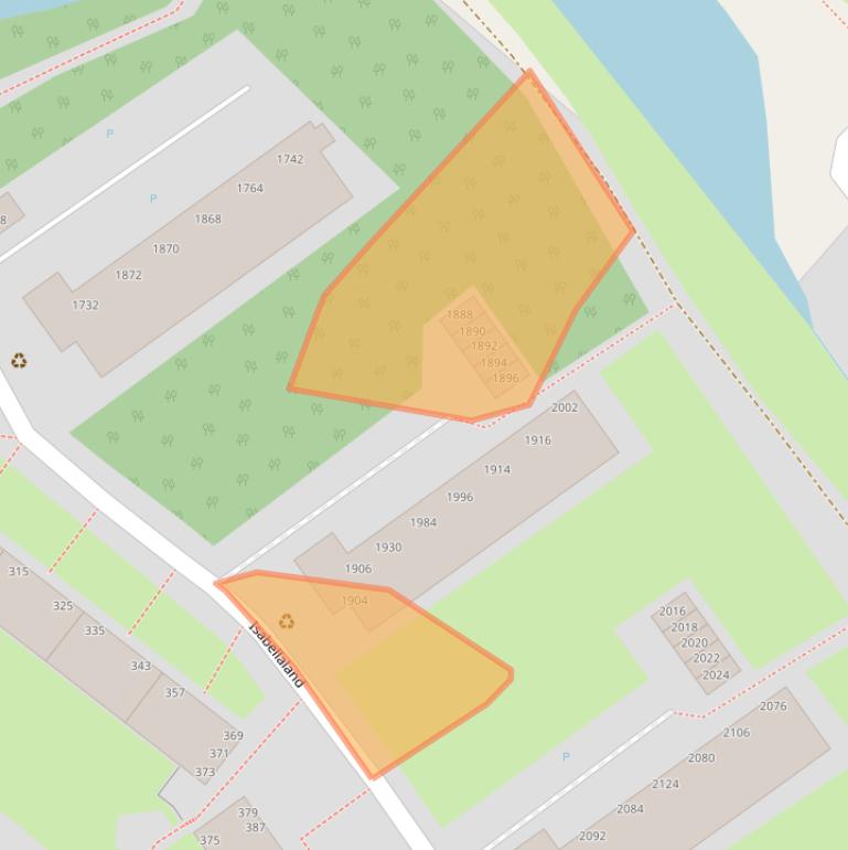 Kaart van postcodegebied 2591ET.