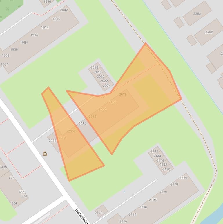 Kaart van postcodegebied 2591GA.