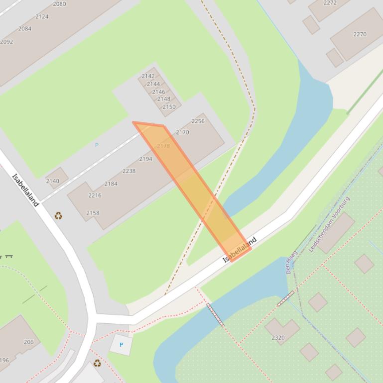 Kaart van postcodegebied 2591GC.