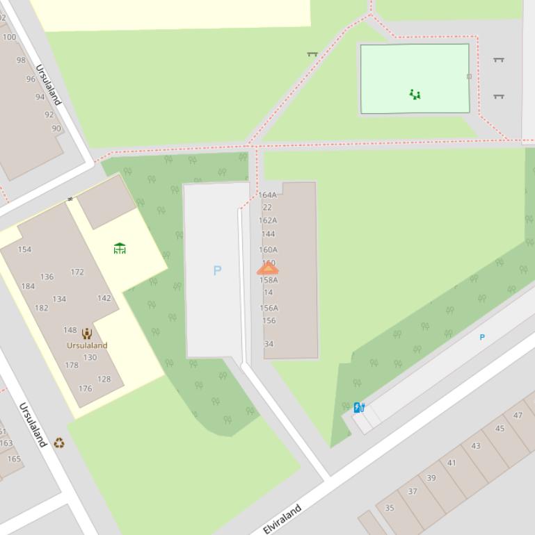 Kaart van postcodegebied 2591GJ.