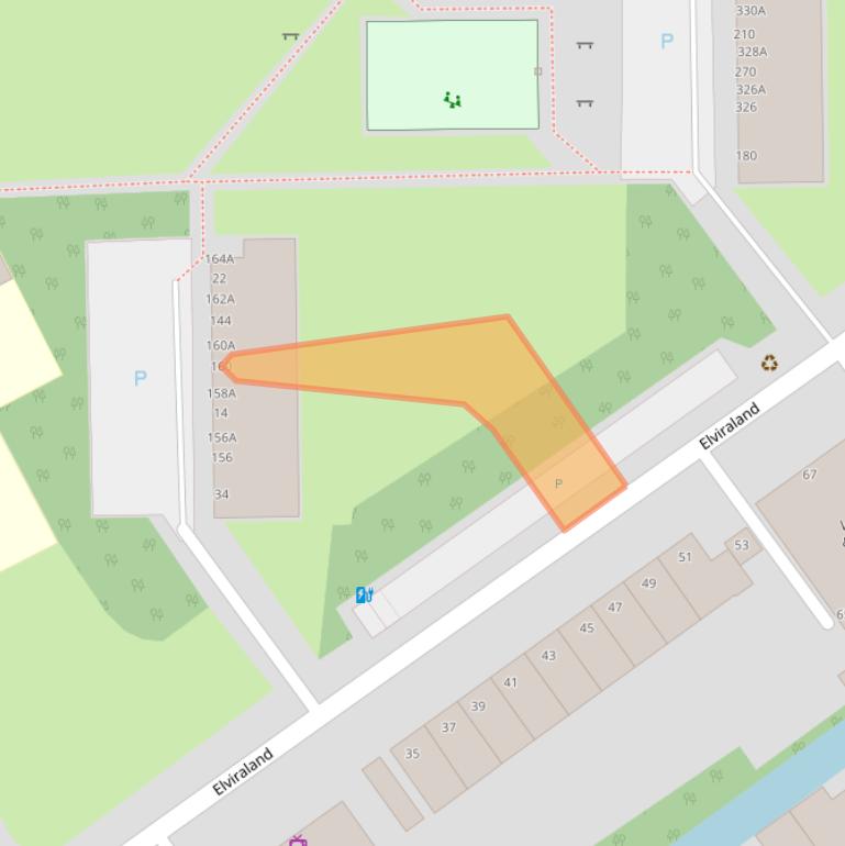 Kaart van postcodegebied 2591GL.