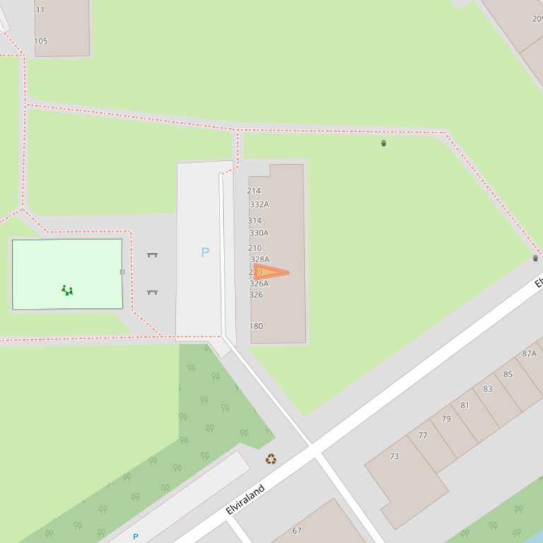 Kaart van postcodegebied 2591GN.