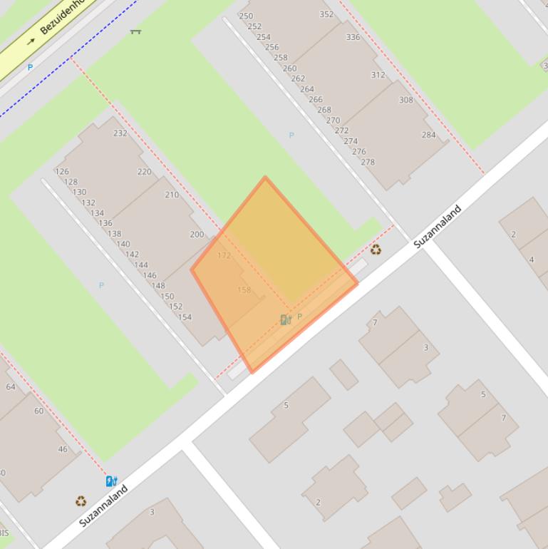 Kaart van postcodegebied 2591JK.