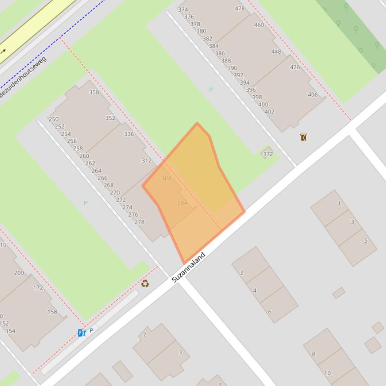 Kaart van postcodegebied 2591JN.