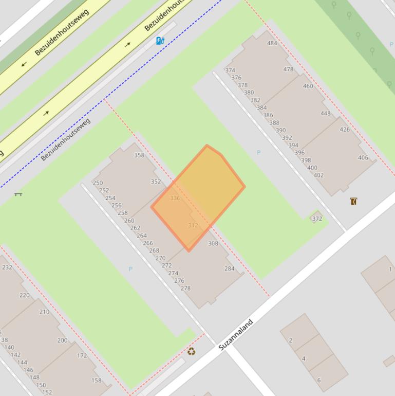 Kaart van postcodegebied 2591JP.