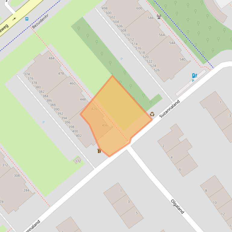 Kaart van postcodegebied 2591JS.