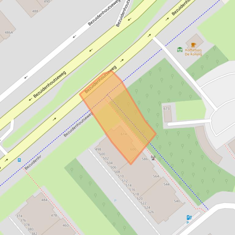 Kaart van postcodegebied 2591JZ.