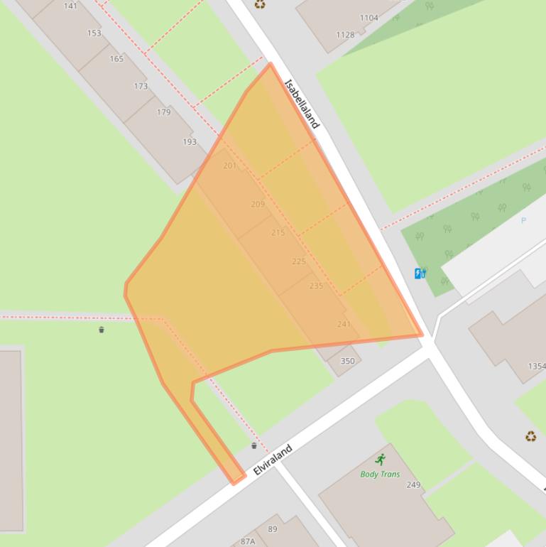 Kaart van postcodegebied 2591SE.