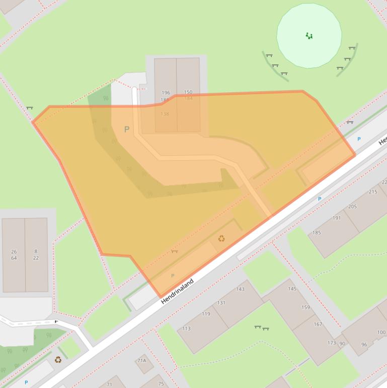 Kaart van postcodegebied 2591TM.