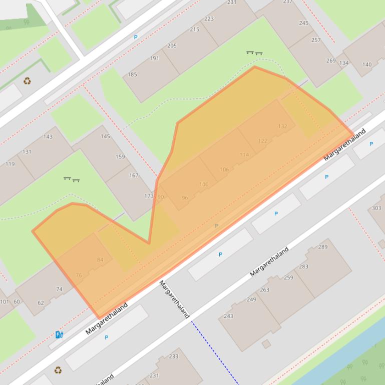 Kaart van postcodegebied 2591TR.