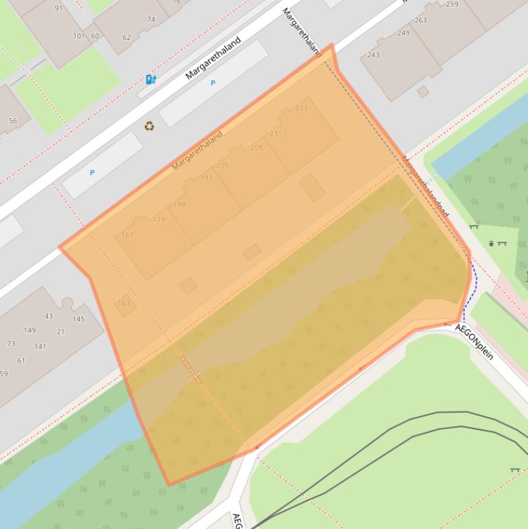 Kaart van postcodegebied 2591TZ.