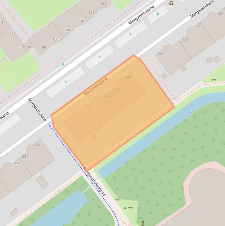 Kaart van postcodegebied 2591VA.