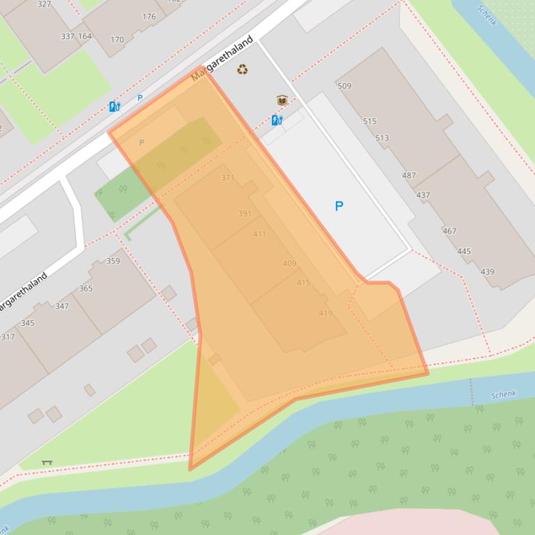 Kaart van postcodegebied 2591VC.