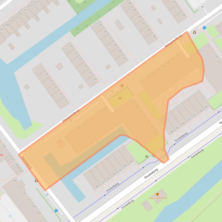 Kaart van postcodegebied 2591VH.