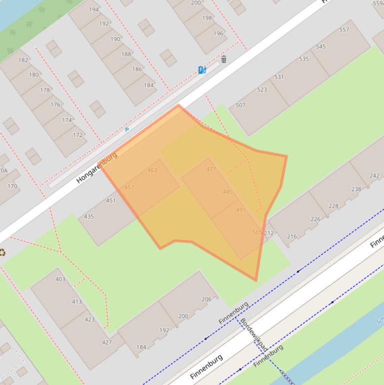 Kaart van postcodegebied 2591VT.