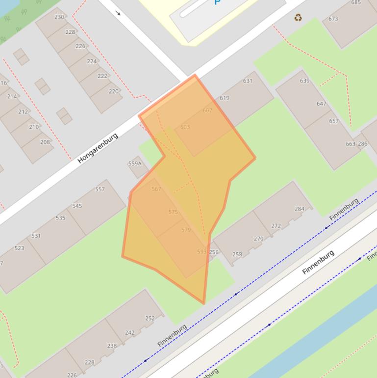 Kaart van postcodegebied 2591VW.