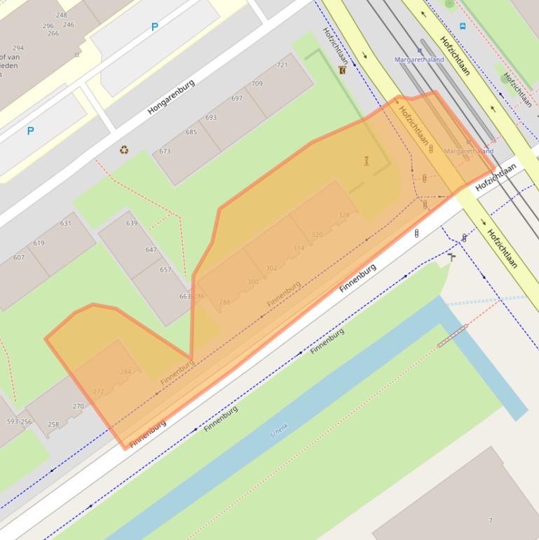 Kaart van postcodegebied 2591XZ.