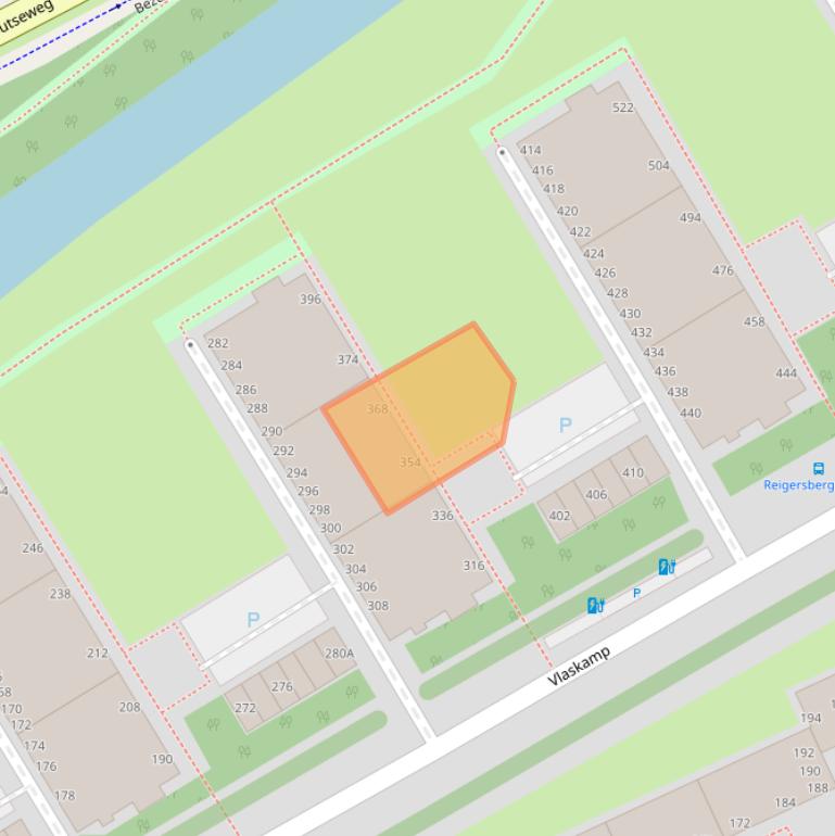 Kaart van postcodegebied 2592AK.