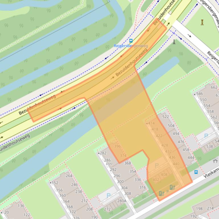 Kaart van postcodegebied 2592AL.