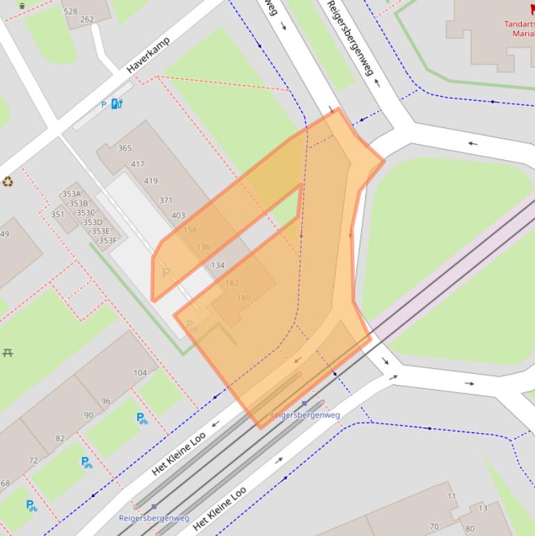 Kaart van postcodegebied 2592CJ.