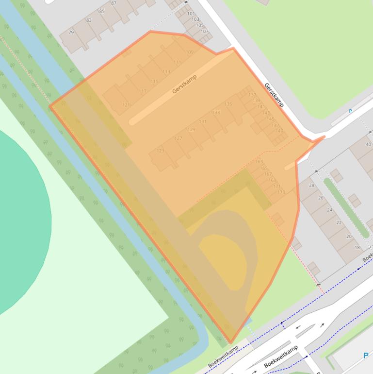 Kaart van postcodegebied 2592CR.