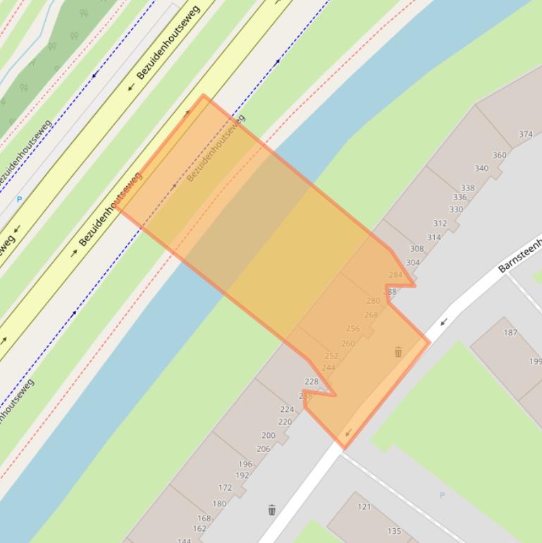 Kaart van postcodegebied 2592EP.