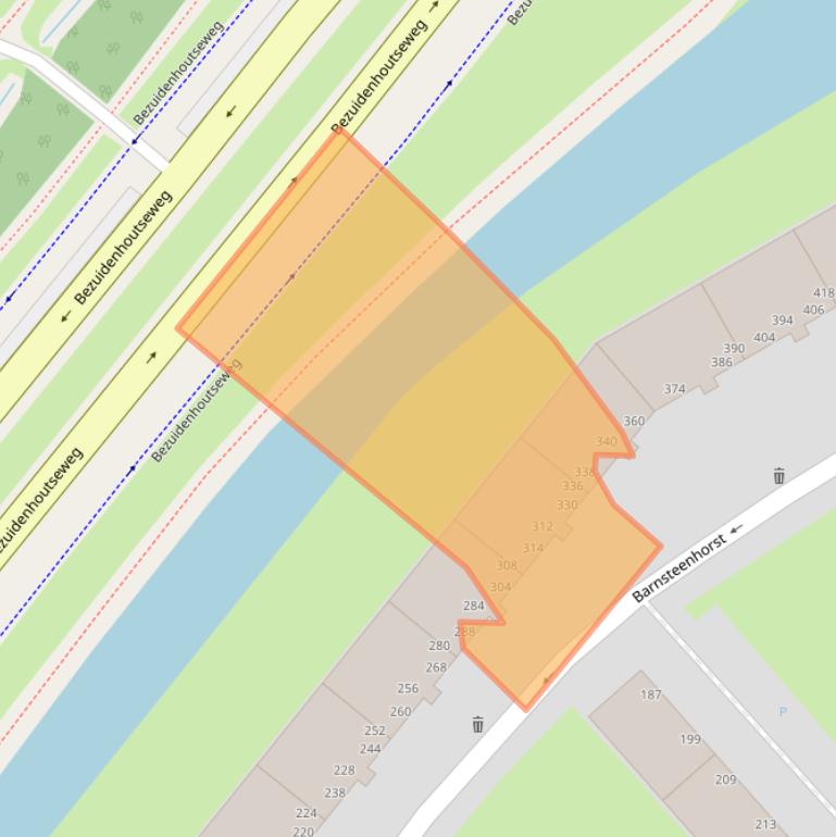 Kaart van postcodegebied 2592ER.