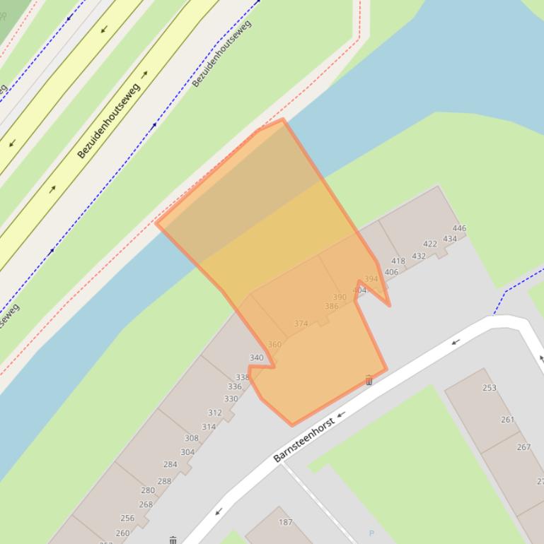 Kaart van postcodegebied 2592ES.