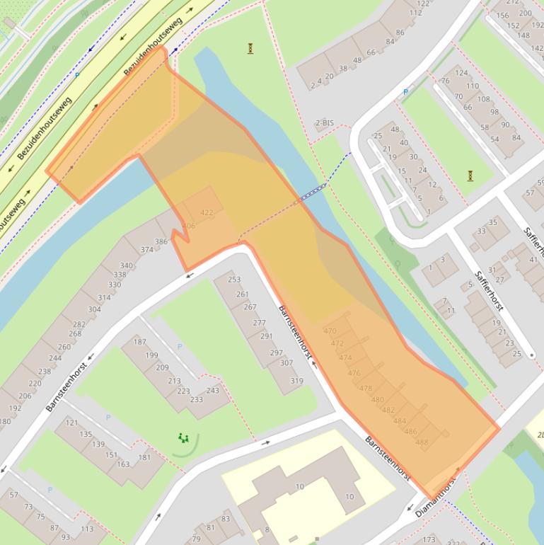 Kaart van postcodegebied 2592ET.