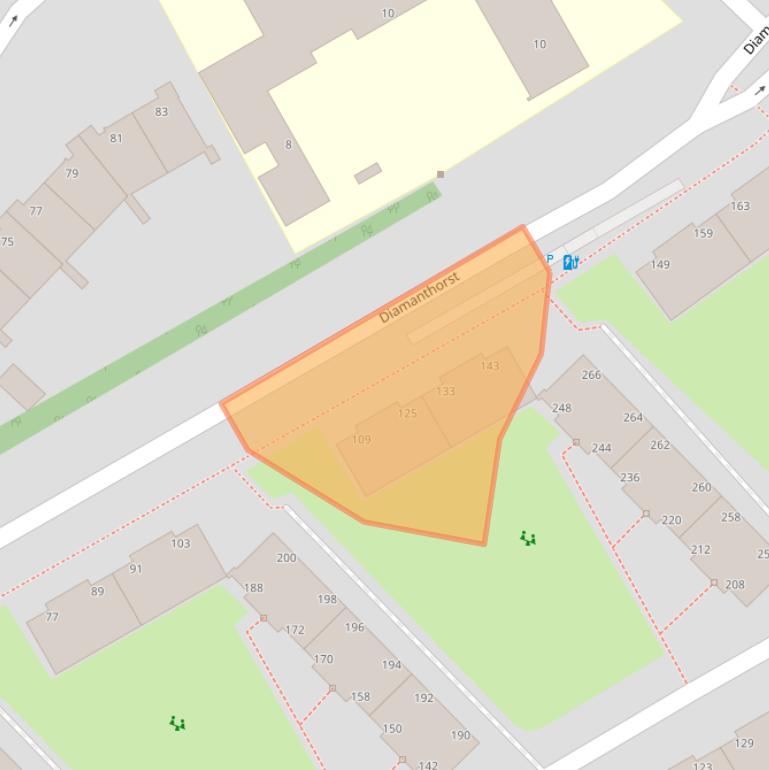 Kaart van postcodegebied 2592GC.