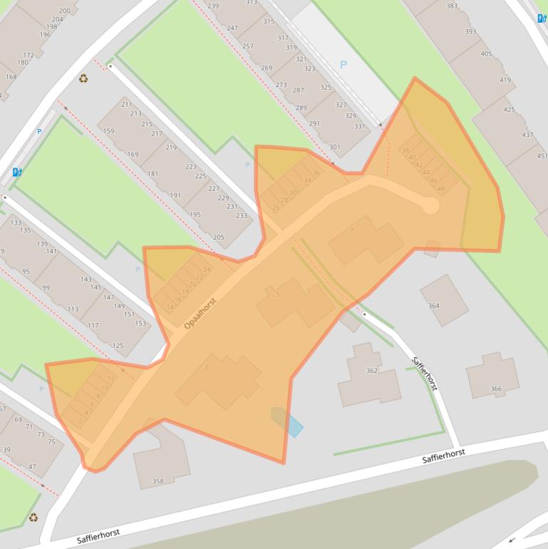 Kaart van postcodegebied 2592GS.