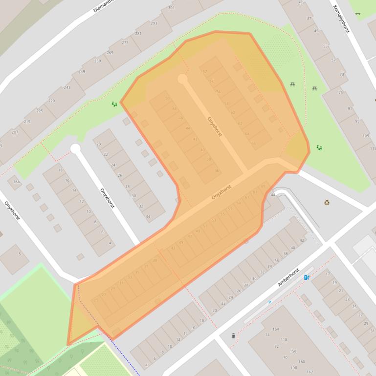 Kaart van postcodegebied 2592HC.