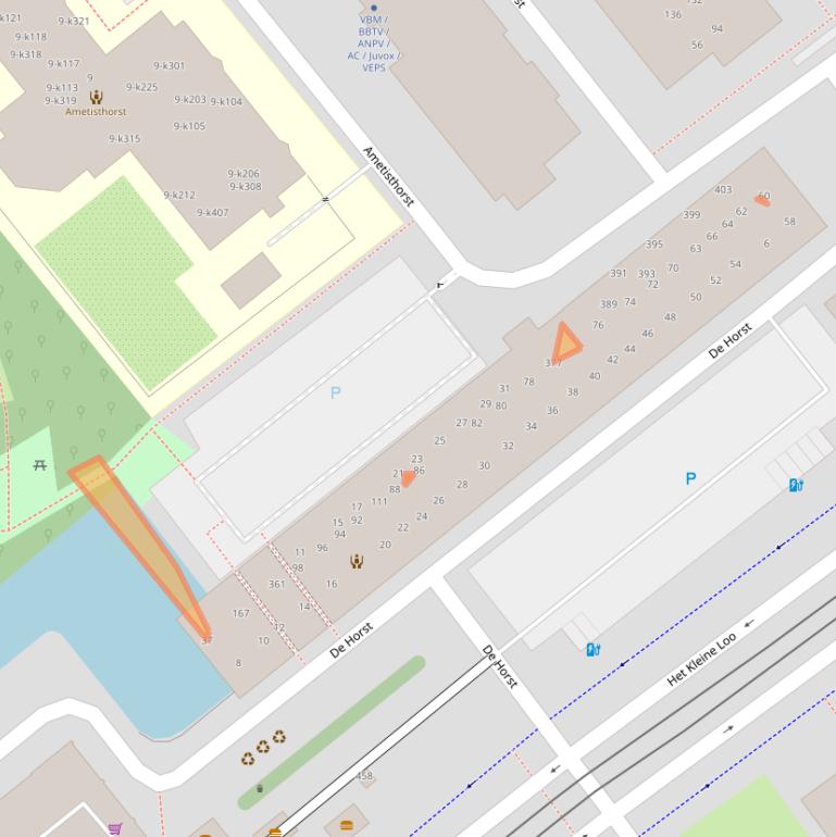 Kaart van postcodegebied 2592HL.