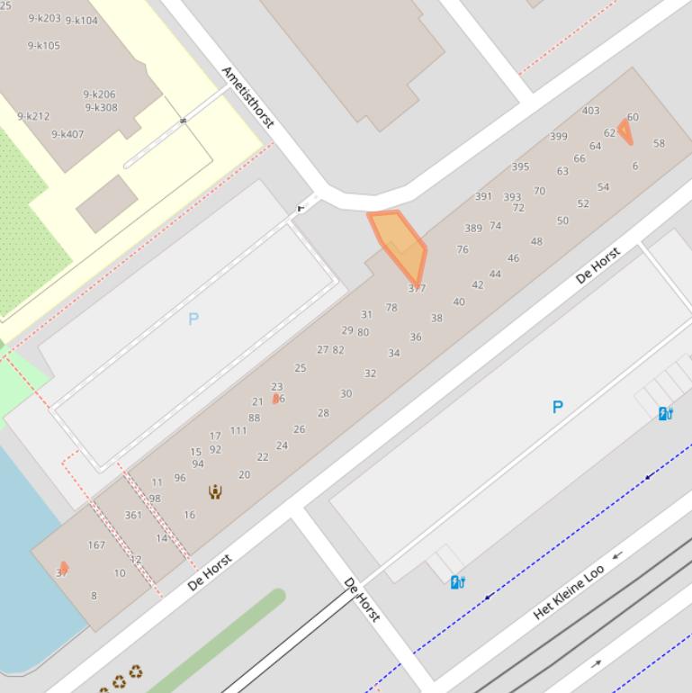 Kaart van postcodegebied 2592HM.