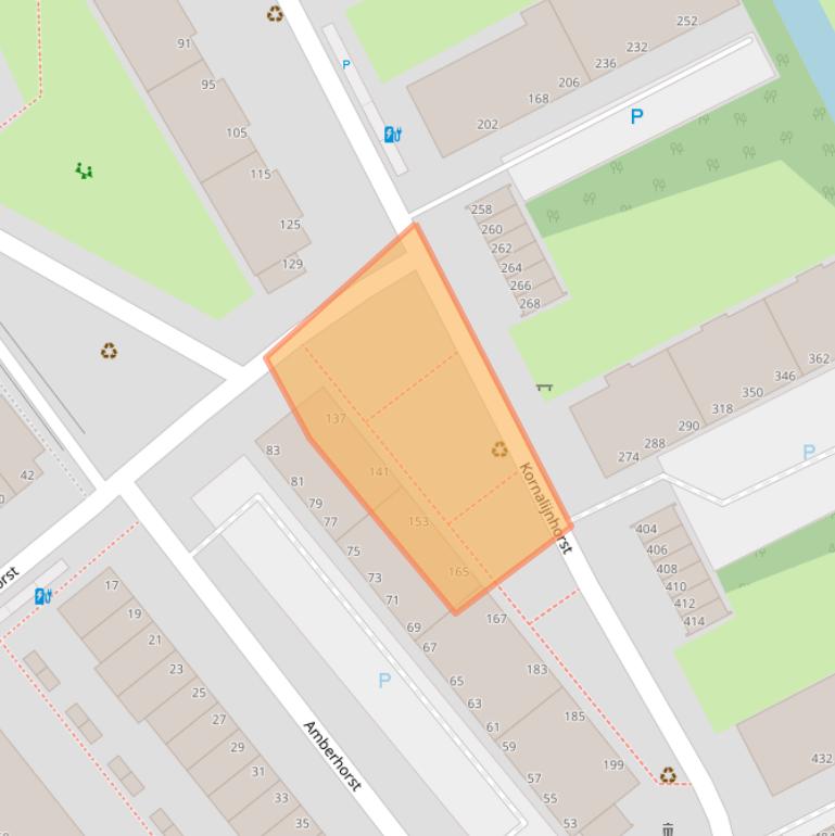 Kaart van postcodegebied 2592HV.